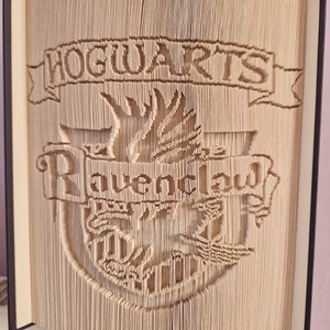 Ravenclaw Crest Cut and Fold Digital PDF bookfolding pattern