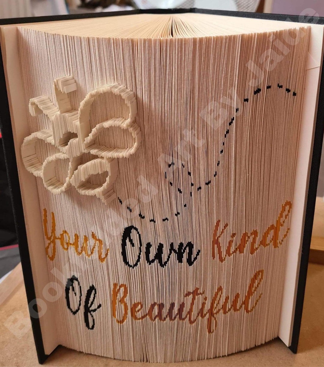 Bee Your Own Kind of Beautiful 2 Part Dimensional Bookfolding Pattern ...