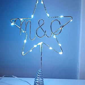 Christmas tree wire star topper