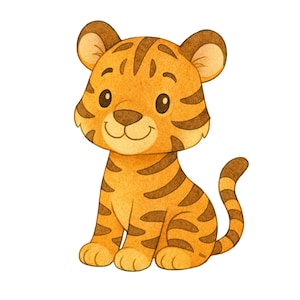 Tiger Wandkunst Digitaldruck