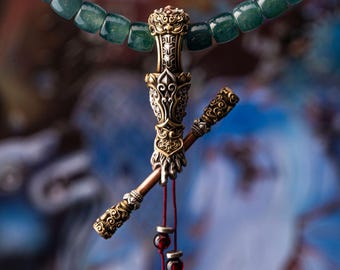 WuKong Slider Pendant, Monkey King's Staff Jewelry, Gifts for Boyfriend