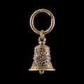 Dragon Bell In Brass, Vintage Decor Bells Keychain w Key Ring for Car Home Office, Motorcycle Bell, Amulet Keychain, Gifts for Him