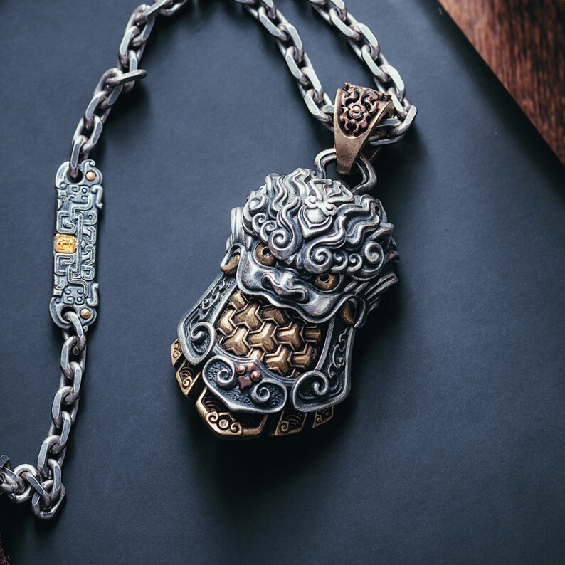 Collana con gufo in argento sterling ossidato, ciondolo con ciondolo