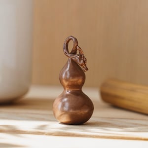 Brass Gourd Pendant.Creative Keychain.Lucky Pendnat.Gift for Him/Her.Handmade Gift.Gift for Him/Her.Oriental Art