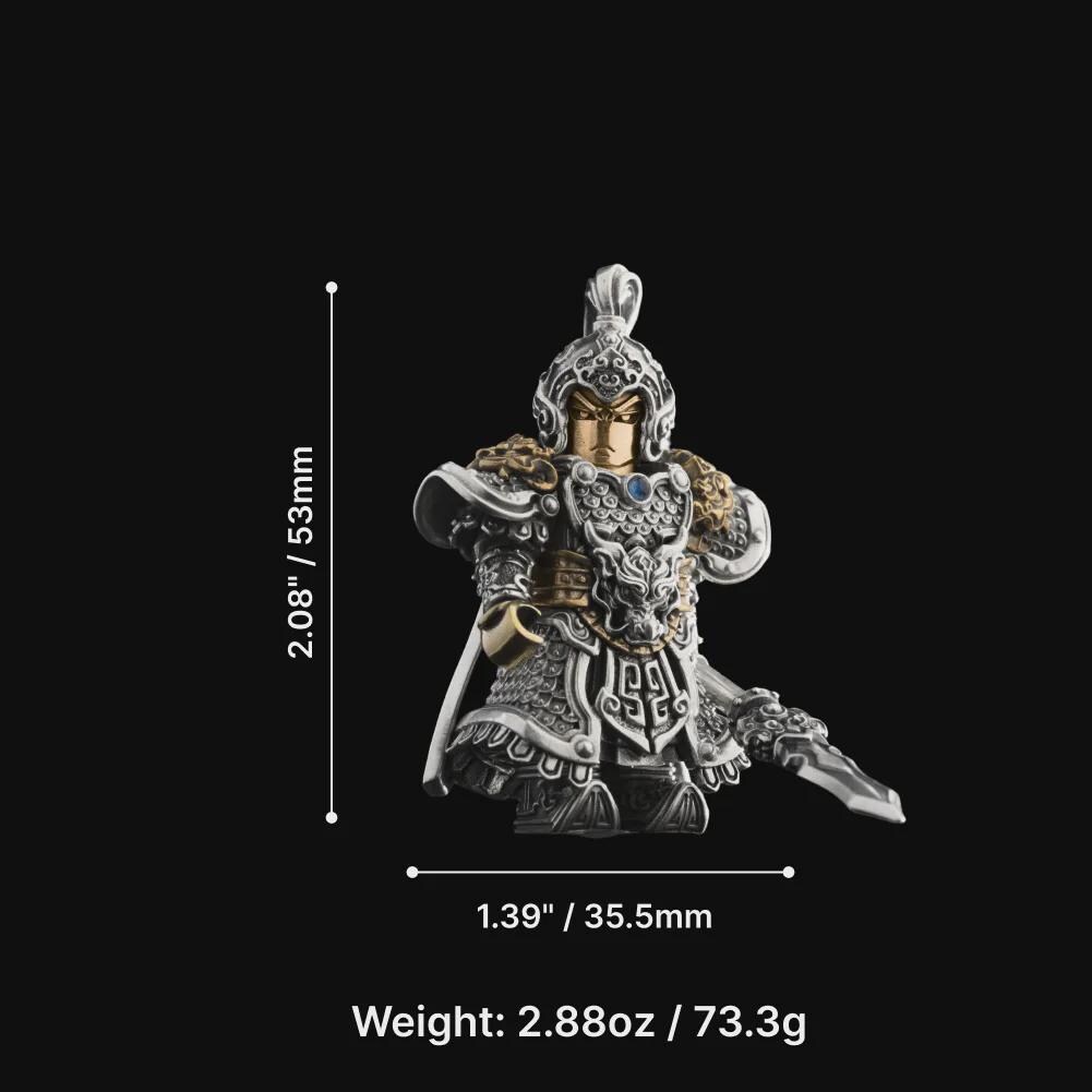 Zhao Yun Figurine in White Bronze, Three Kingdoms Chinese Army