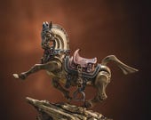 Heroic Steed Metal Figurine, Detachable Horse kinetic Sculpture, Magnetic Statue, Collectible Gifts for Men