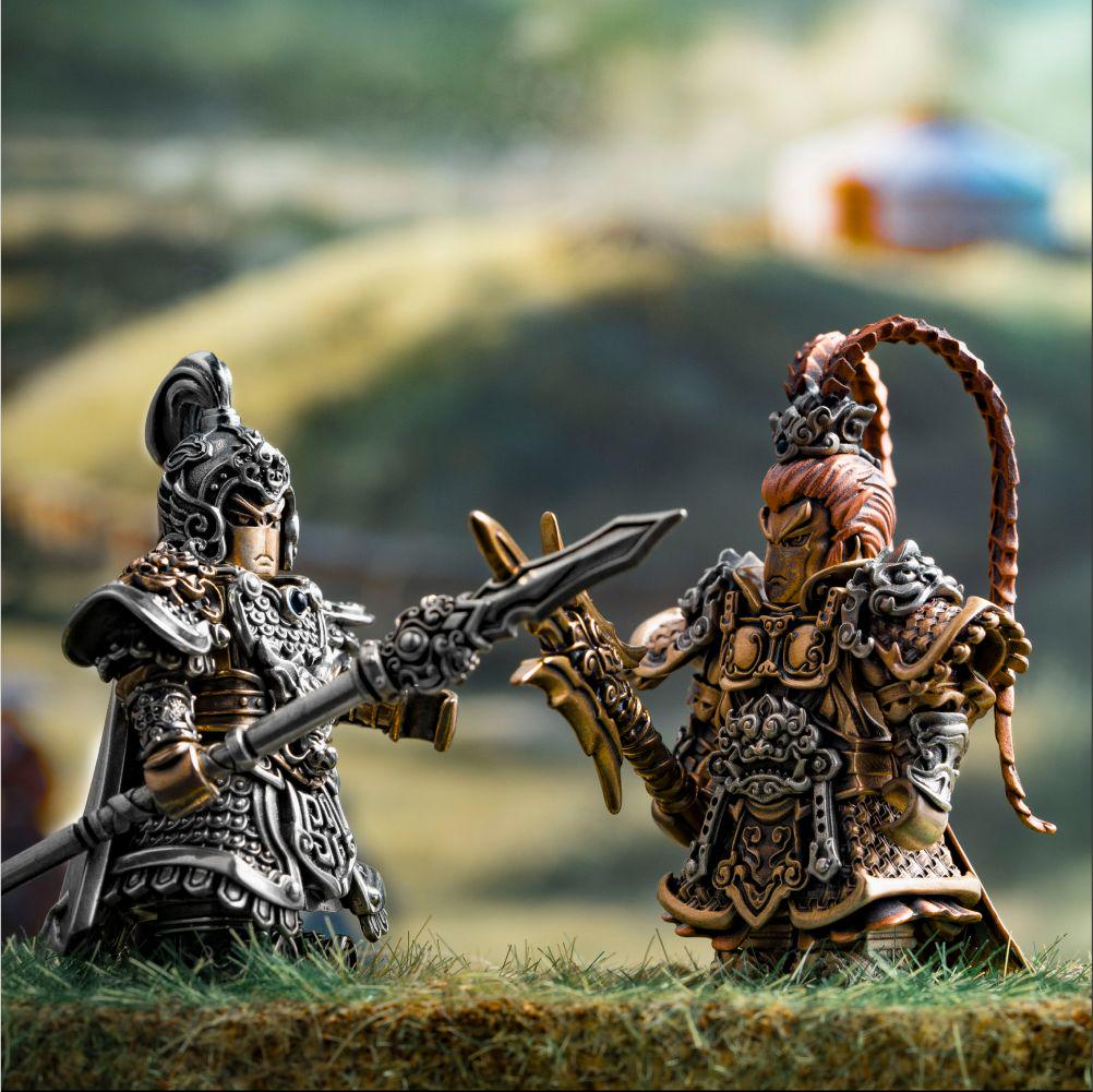 Zhao Yun Figurine in White Bronze, Three Kingdoms Chinese Army