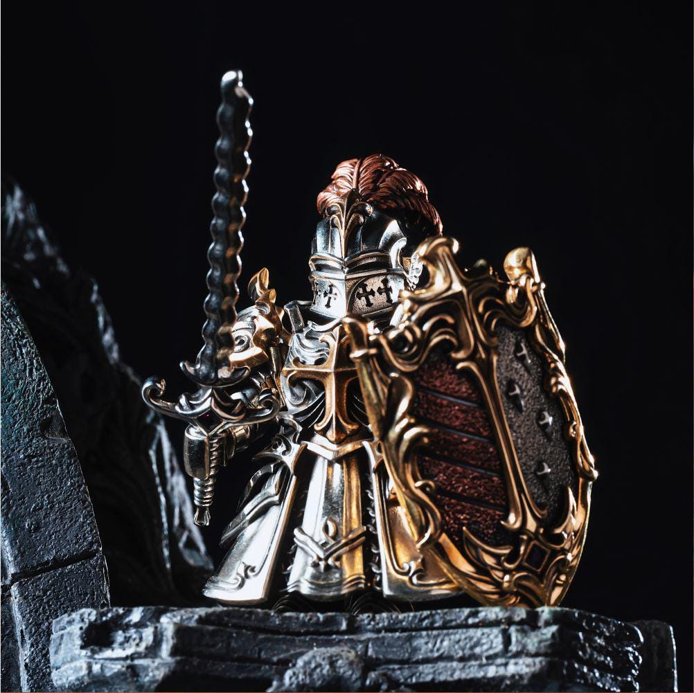 Crimson Templar Figurine, Magnetic Action Figure, Toy for Men