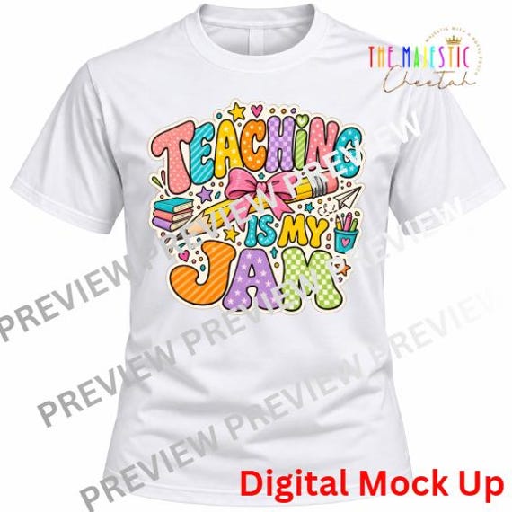 Teaching Is My Jam Shirt | Colorful Teacher T-Shirt | Cute Teacher Shirt | Teacher Appreciation Gift | Back to School Teacher Tee