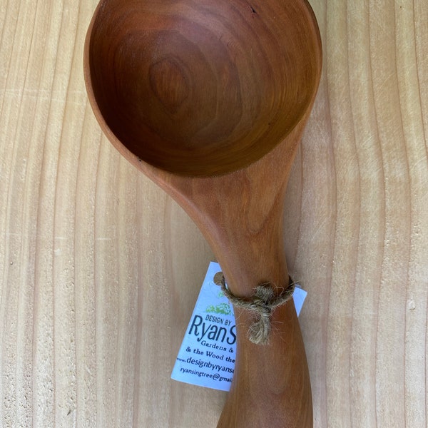 Cherry Wood Spoon Handmade One of a Kind