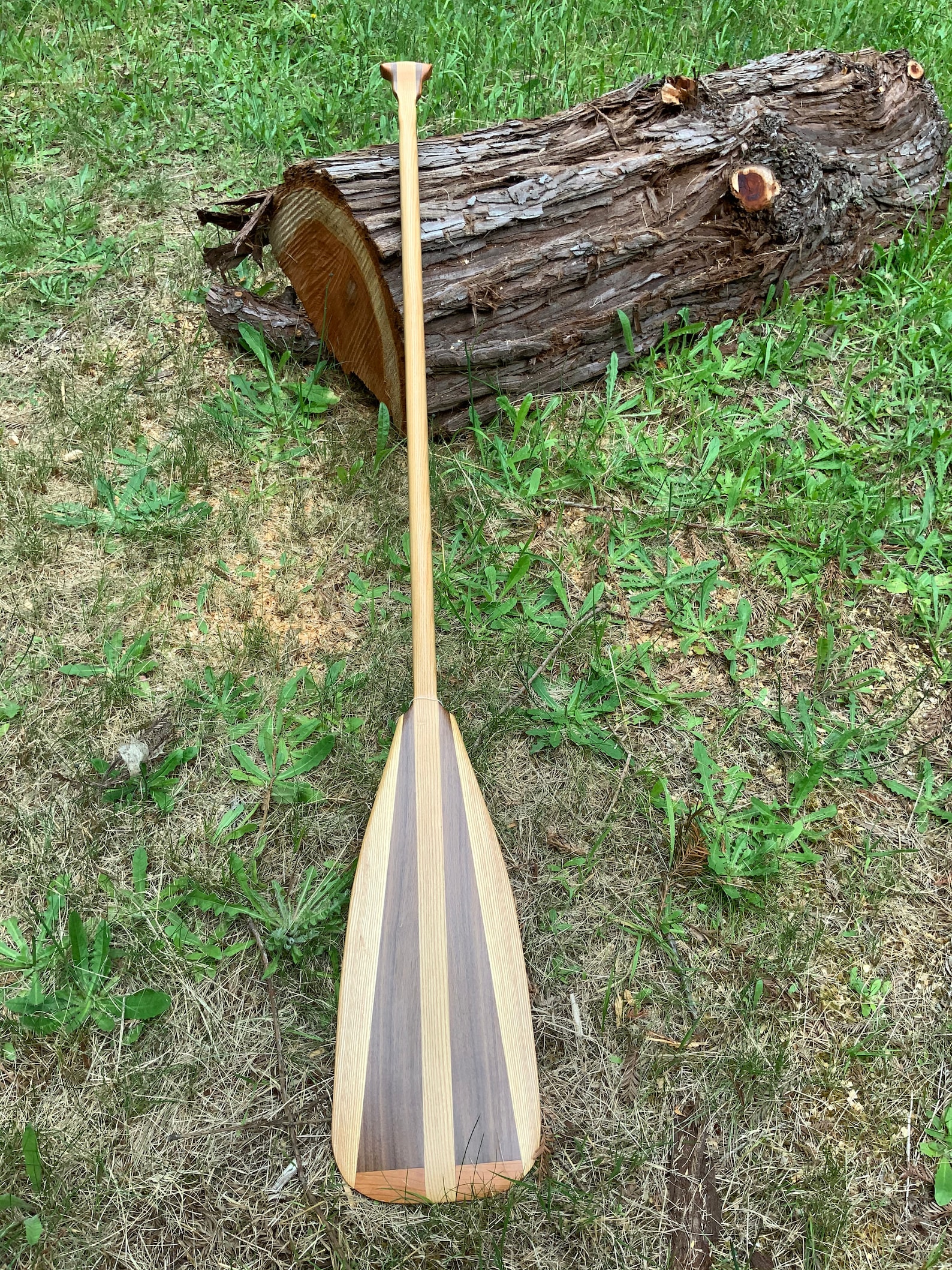 Wood Canoe Paddle Handmade Eastern Ash Black Walnut and Etsy