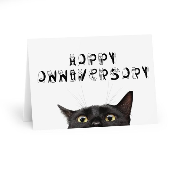 Carte Joyeux Anniversaire Avec Chats Carte Danniversaire De Etsy Canada