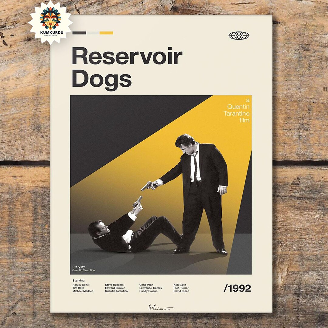 Reservoir Dogs Mid Century Modern Movies Poster Retro Movie Etsy