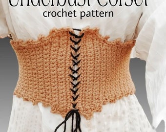 Underbust Corset Crochet PATTERN ONLY