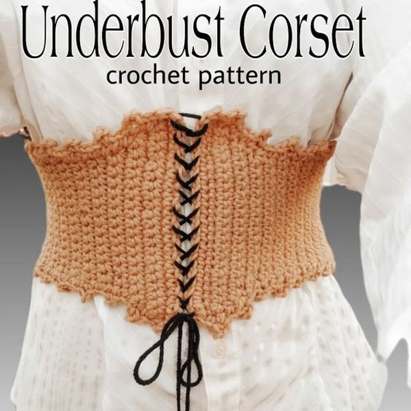 Underbust Corset Crochet PATTERN ONLY