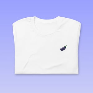 T-shirt color melanzana / cotone premium