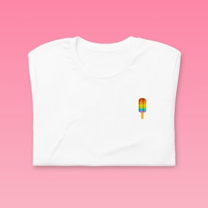 Rainbow Pop T-Shirt | Premium Cotton & Embroidery