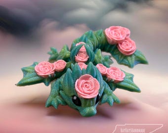 Valentine Pink Rose Dragon Decor Fidget for Valentine’s Day | Gift For Her, Wife, Girlfriend & Children