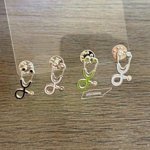 Stethoscope Pin | Enamel Pins | Lapel Pin | Pin for Badge Buddy | Nurse Pins
