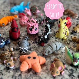 2”-2.5” Articulated Fidget Animals | Desk Pet | Articulated Pets |