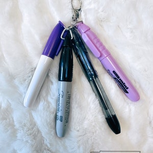 Mini Sharpie for Badge Reel, Nurse Mini Pen Keychain, Badge Reel Mini  Sharpie, Nurse Stocking Stuffer, Nurse Accessorie Keychain Sharpie 