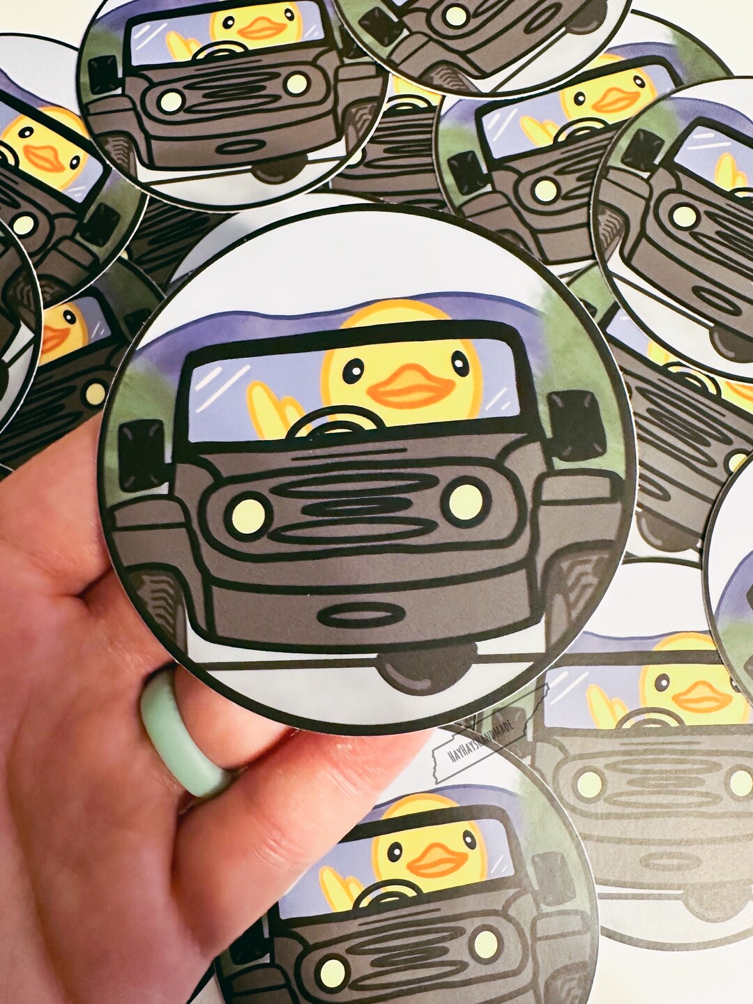 Duck Wave Driving Off-road Vehicle Cute Sticker | Offroading Sticker ...
