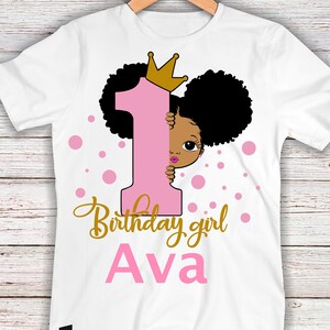 1st Birthday Shirt, Birthday Shirt, African American, African American Toddler, African American  Toddler Birthday Shirt, Toddler, Girls