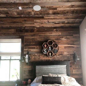 Real Weathered Wood Planks Walls Rustic Reclaimed Barn Wood Etsy
