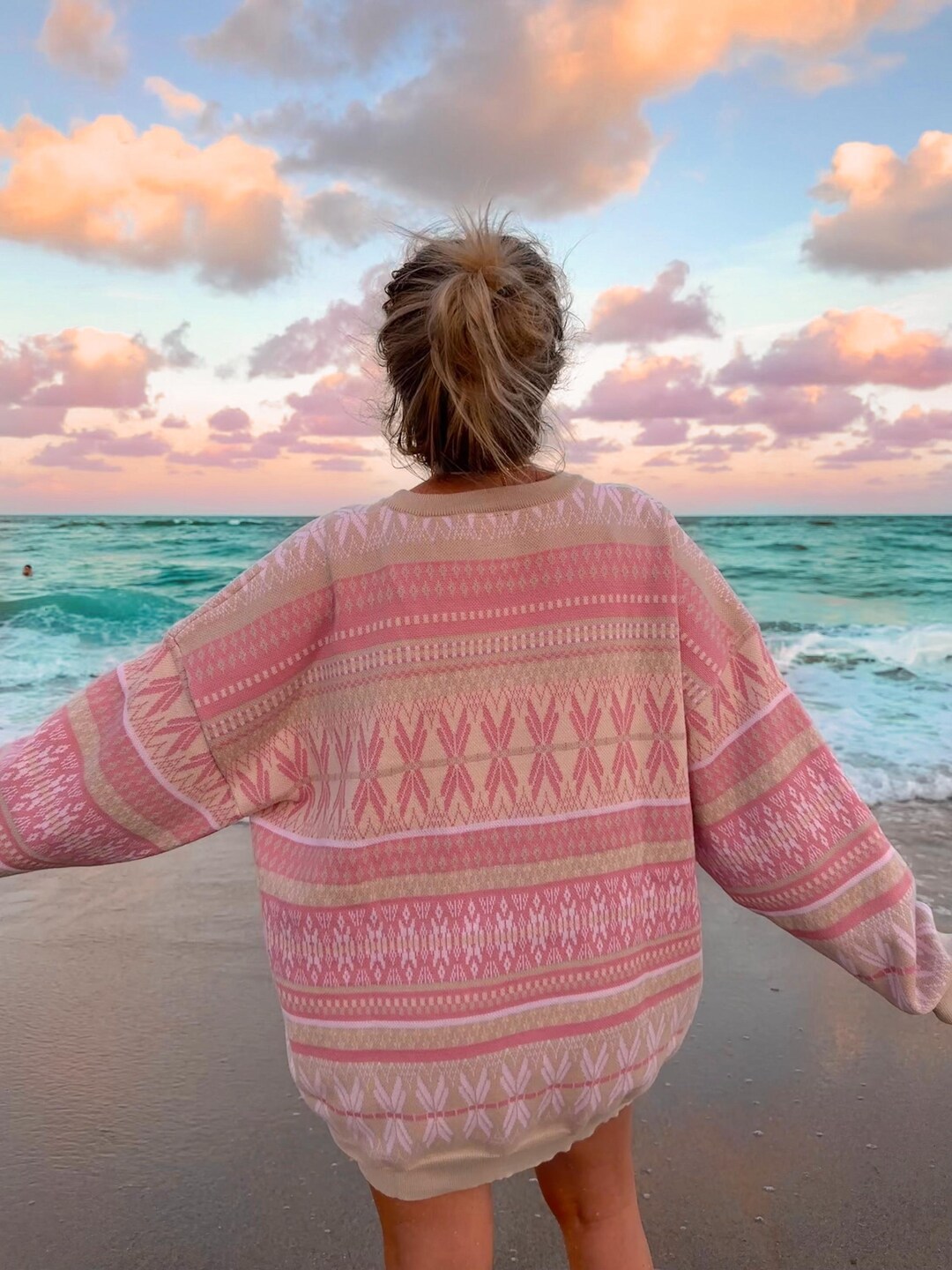 Cream SKI Sweater