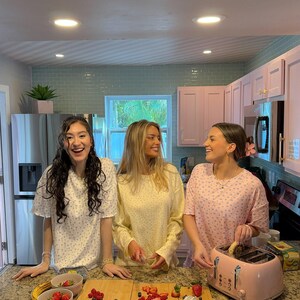 Lemon Floral Long Sleeve Pajama Top