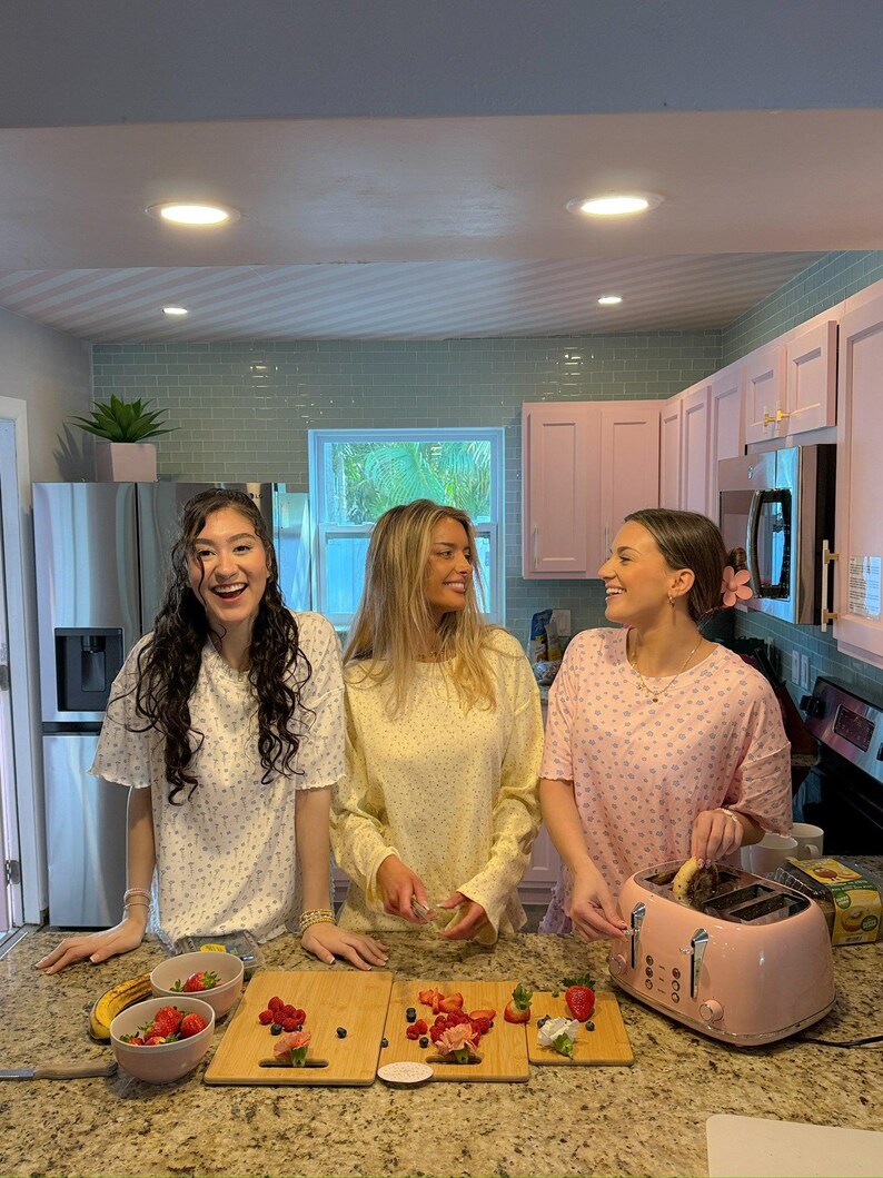 Lemon Floral Long Sleeve Pajama Top