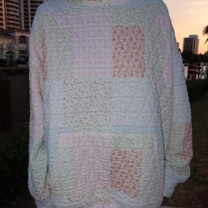 Quilted Pastel Hoodie