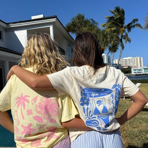 Ivory Blue Swim And Surf Comfort Colors Tee