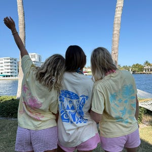 Ivory Blue Swim And Surf Comfort Colors Tee