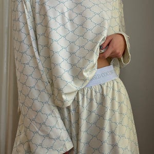 Luxurious Coquette Bow Pajama Bottom (pale yellow)