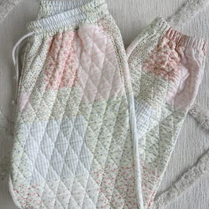 Quilted Pastel Joggers