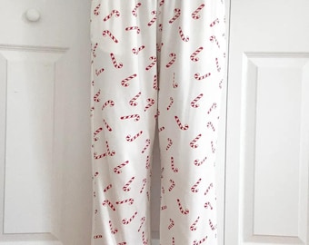 Candy Cane Holiday Christmas Pajama Pants