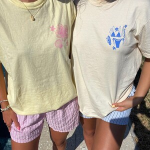 Ivory Blue Swim And Surf Comfort Colors Tee
