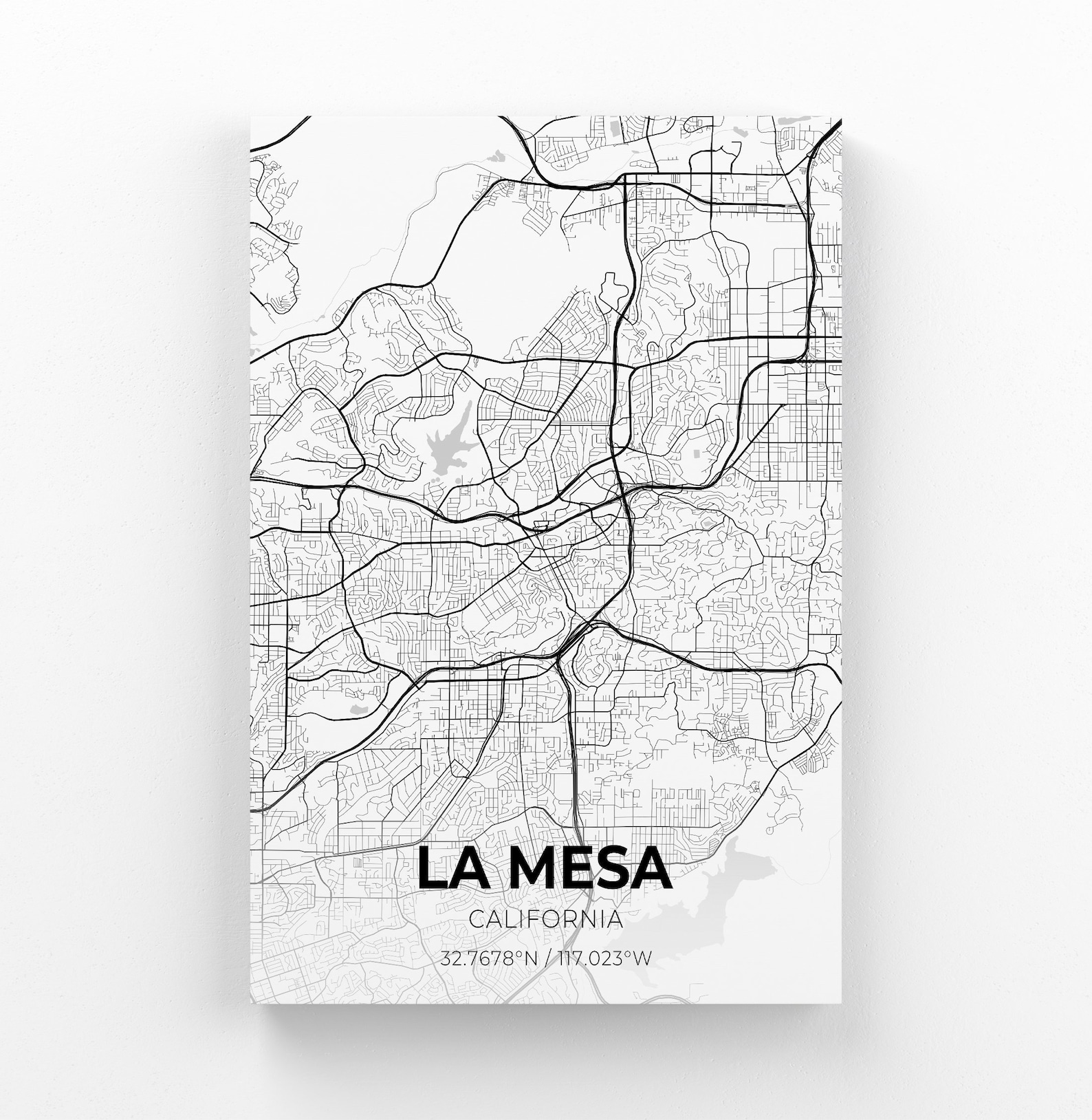 La Mesa California City Map Canvas - Il 1588xN.3021415409 573w