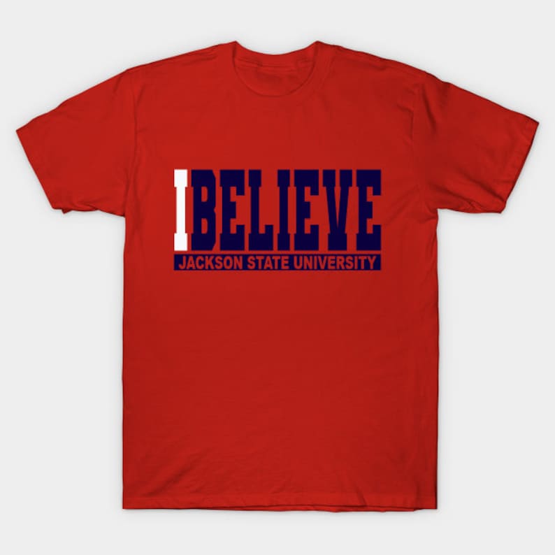 Jackson State University Tigers JSU Red cotton blend T-shirt