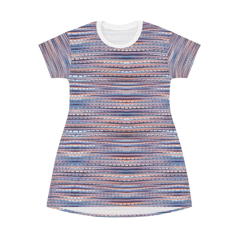 comfortable vintage All Over Print T-Shirt Dress