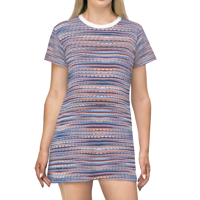 comfortable vintage All Over Print T-Shirt Dress