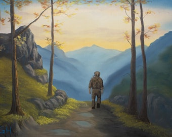 Operador Sunrise - Impressão em Tela (18" x 24")