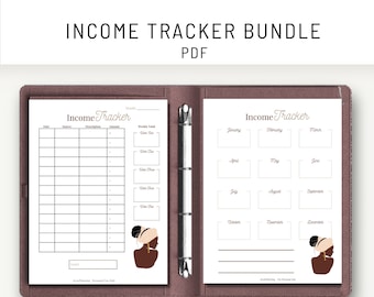 Income Log Income Sheet Passive Income Income Tracker Self Employed Income Small Business Income Sheet Income Planner Income Printable Brown