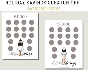 Christmas Scratch Off |1K Christmas Savings | Holiday Scratch Off | Scratch and Save| Christmas Savings Challenge |Cash Envelope