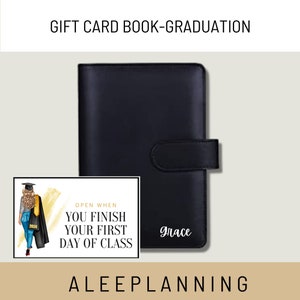 Graduation Gift Card Book College Gift Card Grad High School Senior Open When Envelopes Grad Gifts For Her College Survival Gift Card Holder