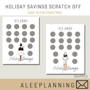 Christmas Scratch Off |1K Christmas Savings | Holiday Scratch Off | Scratch and Save| Christmas Savings Challenge |Cash Envelope