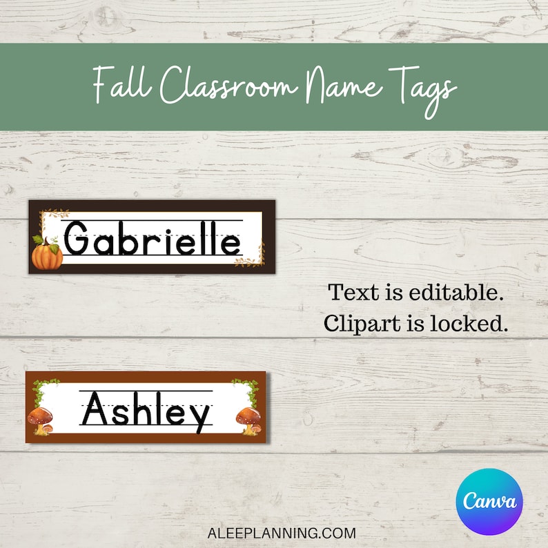 Classroom Name Tags