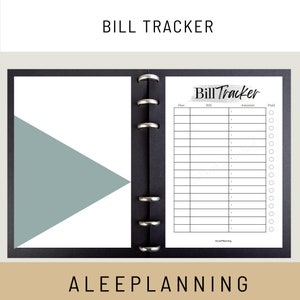 Bill Tracker Printable Monthly Bill Tracker Bill Payment Tracker Bill Log Payment Tracker Subscription Tracker