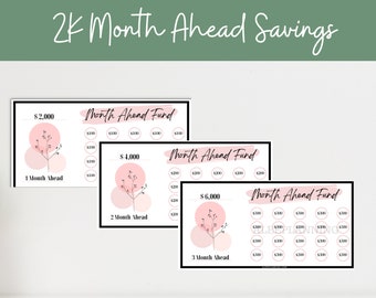Month Ahead Savings Challenge |2K | 2000 Savings Challenge | Month Ahead Money Challenge| How To Get A Month Ahead